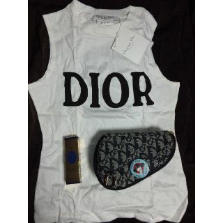 クリスチャンディオール(Christian Dior)の【期間限定価格】クリスチャンディオール　トップス　ポーチ　限定品　セット(Tシャツ(半袖/袖なし))