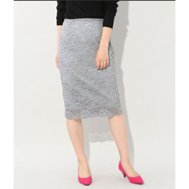 BLISS POINT(ブリスポイント)のBLISS POINT レースタイトスカート Lサイズ レディースのスカート(ひざ丈スカート)の商品写真