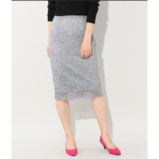ブリスポイント(BLISS POINT)のBLISS POINT レースタイトスカート Lサイズ(ひざ丈スカート)