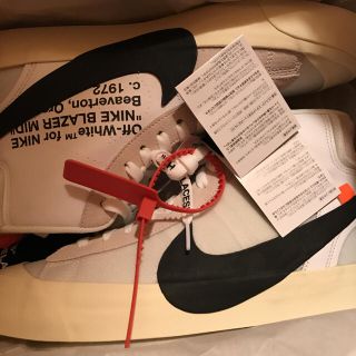 ナイキ(NIKE)のOFF WHITE  NIKE THE TEN BLAZER 10 ブレイザー(スニーカー)