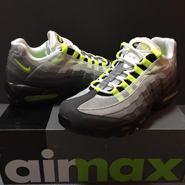 黒タグ 24 NIKE AIR MAX 95 OG 2018 イエロー グラデ-