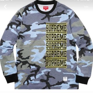 シュプリーム(Supreme)のsupreme Stacked L/S Top カモ Sサイズ(Tシャツ/カットソー(七分/長袖))