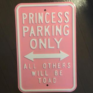 スパンク(Spank!)のprincess parking only 看板(その他)