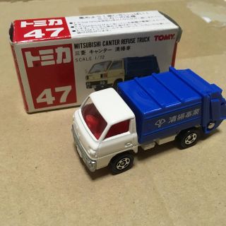 トミー(TOMMY)のトミカ 絶版 三菱 キャンター 清掃車 中国製 ゴールドキャンター (ミニカー)