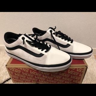 ヴァンズ(VANS)の27.0cm vans×thenorthface oldskool white(スニーカー)