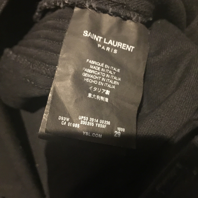 Saint Laurent Paris バイカーデニム 15aw - デニム/ジーンズ