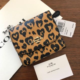 コーチ(COACH)のCOACH コーチ 折り財布 ヒョウ柄 レオパード 三つ折り財布(財布)