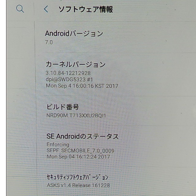 SAMSUNG(サムスン)のGalaxy tab S2 wifi T713 スマホ/家電/カメラのPC/タブレット(タブレット)の商品写真