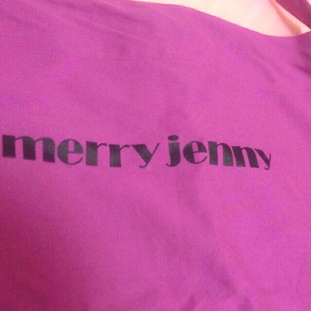 merry jenny(メリージェニー)のメリージェニー パープルロゴトートバッグ レディースのバッグ(ショルダーバッグ)の商品写真
