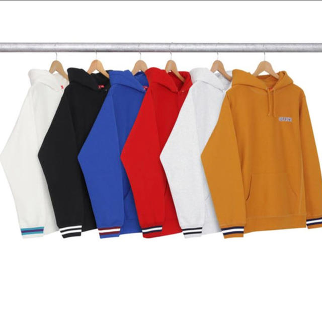 Supreme(シュプリーム)のsupreme striped cuff hooded sweatshirt  メンズのトップス(パーカー)の商品写真