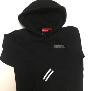 シュプリーム(Supreme)のsupreme striped cuff hooded sweatshirt (パーカー)