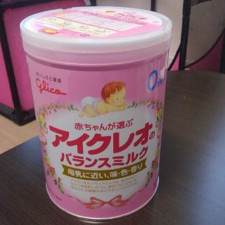 グリコ(グリコ)のアイクレオ　粉ミルク　缶　3缶セット(その他)