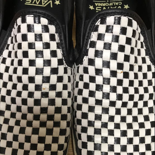 VANS(ヴァンズ)のレザースリッポン【バンズカルフォルニア激レア】値下げ！ メンズの靴/シューズ(スニーカー)の商品写真