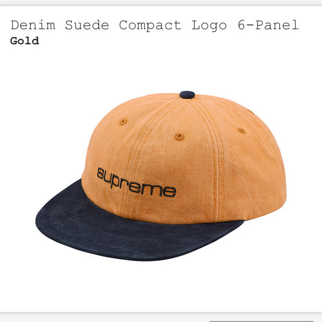 【73%OFF!】Denim suede compact Logo supreme Gold