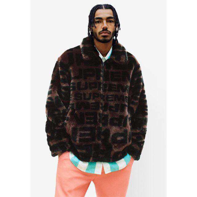 Supreme - M Supreme Faux Fur Repeater Bomber Brownの通販 by uz's ...