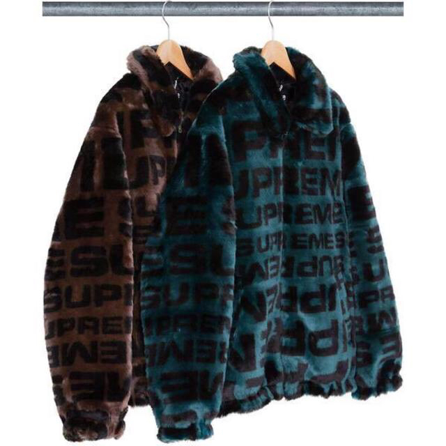 Supreme - M Supreme Faux Fur Repeater Bomber Brownの通販 by uz's