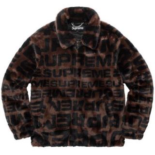 シュプリーム(Supreme)のM Supreme Faux Fur Repeater Bomber Brown(その他)