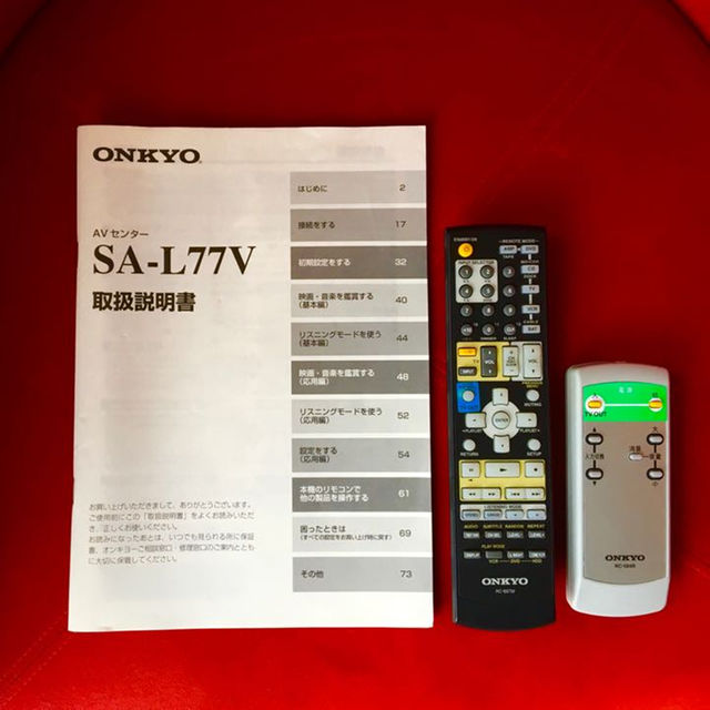 ONKYO(オンキヨー)の★ONKYO オンキョー☆5.1ch AVアンプ☆SA-L77V★ スマホ/家電/カメラのオーディオ機器(アンプ)の商品写真