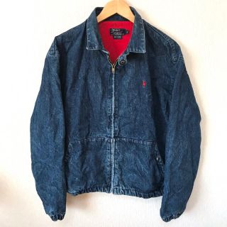 ポロラルフローレン(POLO RALPH LAUREN)の90s USA製 ラルフローレン デニムブルゾン L スウィングトップ(ブルゾン)