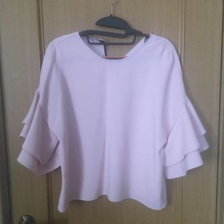 ザラ(ZARA)のZARA ピンク トップス(カットソー(長袖/七分))