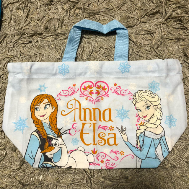 Disney(ディズニー)の値下げ❗アナ雪  ランチバック  巾着 キッズ/ベビー/マタニティのこども用バッグ(ランチボックス巾着)の商品写真