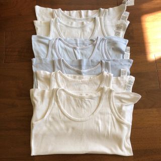 ムジルシリョウヒン(MUJI (無印良品))の無印良品 タンクトップ130 6枚(Tシャツ/カットソー)