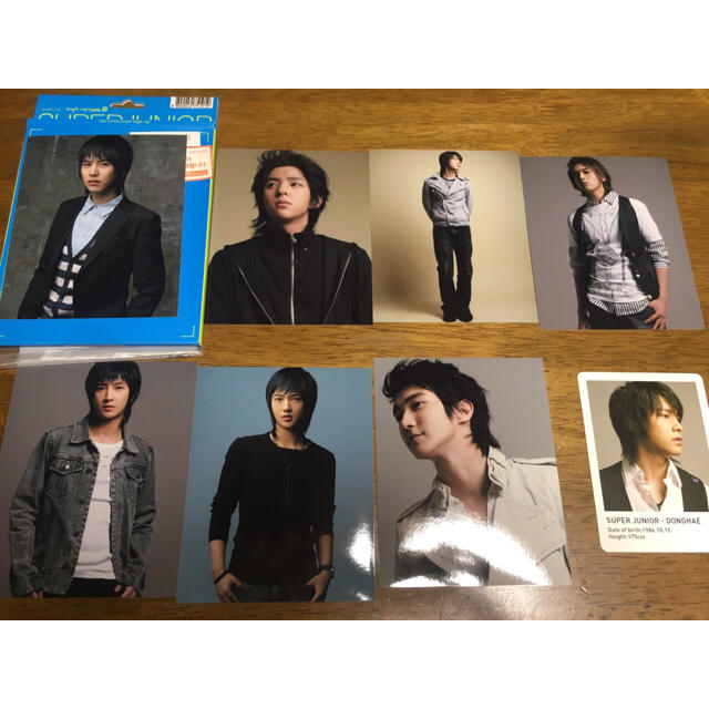 SUPER JUNIORプロマイド＋カード エンタメ/ホビーのタレントグッズ(アイドルグッズ)の商品写真