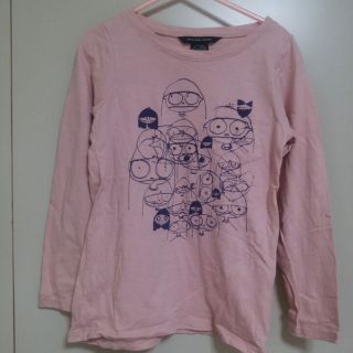 マークバイマークジェイコブス(MARC BY MARC JACOBS)のusedダーティピンク長袖Tシャツ6才120マークジェイコブス(その他)