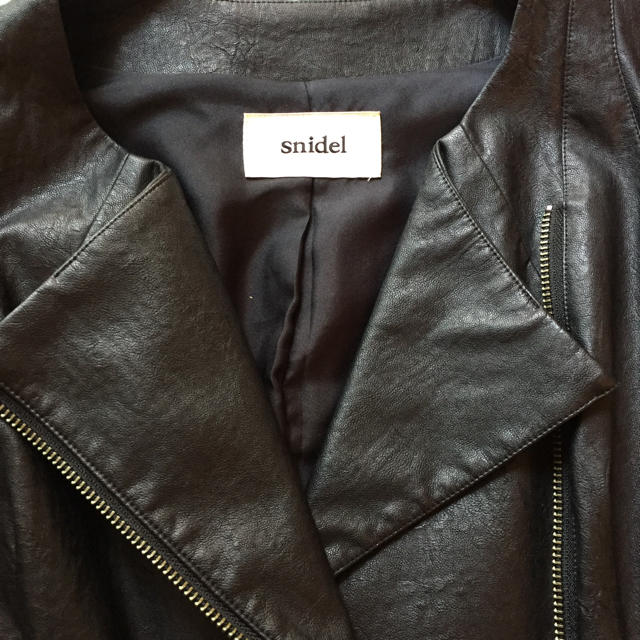 SNIDEL(スナイデル)のsnidel ブラックスタイリッシュジャケット！！ レディースのジャケット/アウター(ライダースジャケット)の商品写真