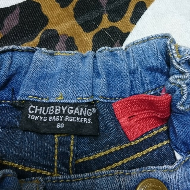 CHUBBYGANG(チャビーギャング)のCHUBBY GANG デニムパンツ 80cm キッズ/ベビー/マタニティのベビー服(~85cm)(パンツ)の商品写真