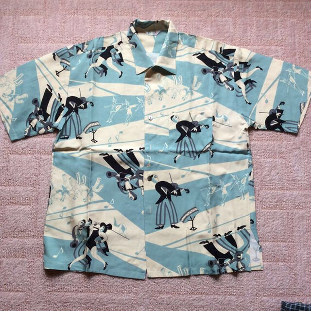 シルク プリントシャツ メンズのトップス(シャツ)の商品写真