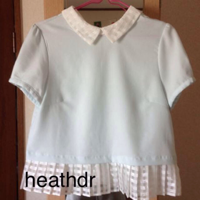 heather(ヘザー)のヘザー 襟付きシャツ レディースのトップス(シャツ/ブラウス(半袖/袖なし))の商品写真