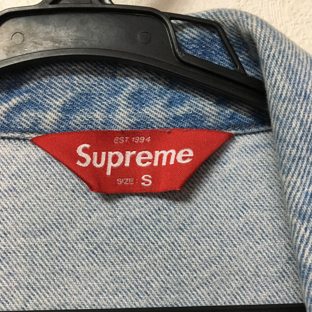 Supreme(シュプリーム)のsupreme denim jacket サイズS メンズのジャケット/アウター(Gジャン/デニムジャケット)の商品写真