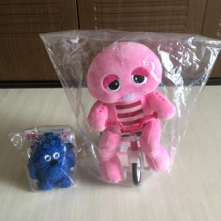 【非売品】 三輪車ガチャピンとムック 人形マスコット UQモバイル(キャラクターグッズ)