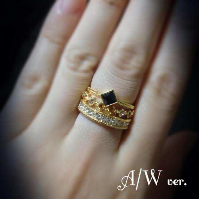 3つ重ねリングセット♡A/W秋冬ver レディースのアクセサリー(リング(指輪))の商品写真