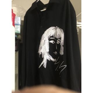 yohji yamamoto スパンコールシャツ