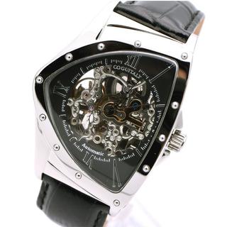 コグ(COGU)のコグ 腕時計 メンズ COGU スケルトン ブラック 黒 ブランド 三角形(腕時計(アナログ))