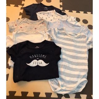 ベビーギャップ(babyGAP)の新品同様 半袖ロンパース カバーオール80まとめ売り(カバーオール)