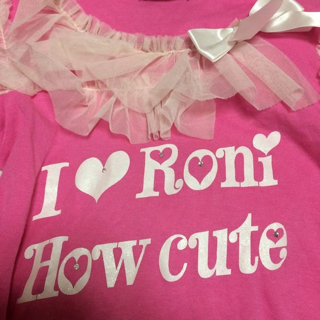 RONI(ロニィ)のRONI ピンクフリルトップス キッズ/ベビー/マタニティのキッズ服女の子用(90cm~)(その他)の商品写真