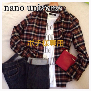 ナノユニバース(nano・universe)のナノユニバース♡チェックシャツ(シャツ/ブラウス(長袖/七分))