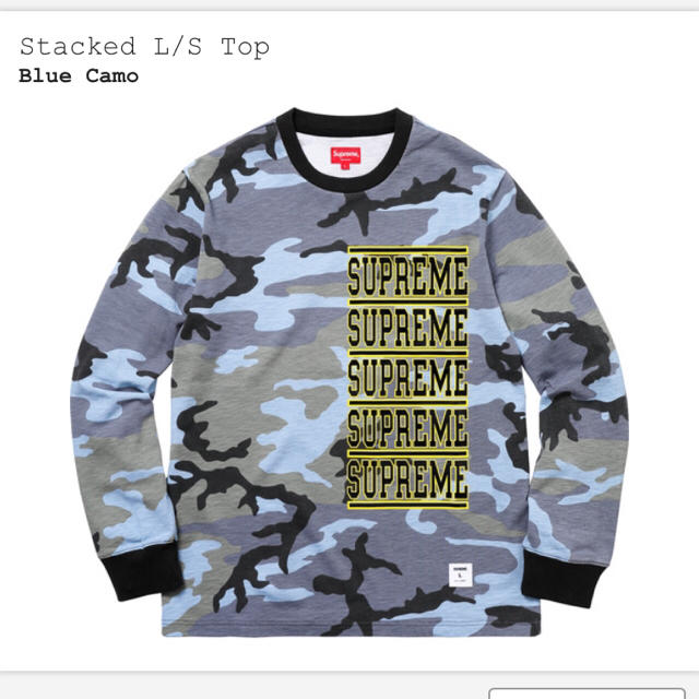 supreme 18ss stacked L/S top - Tシャツ/カットソー(七分/長袖)