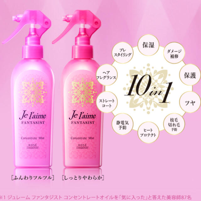 KOSE COSMEPORT(コーセーコスメポート)の ジュレーム Je laime ファンタジスト コンセントレートミスト セット コスメ/美容のヘアケア/スタイリング(トリートメント)の商品写真