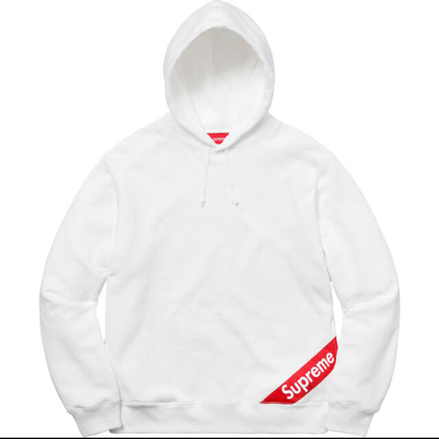 Supreme 18ss Corner Label パーカー 白S-