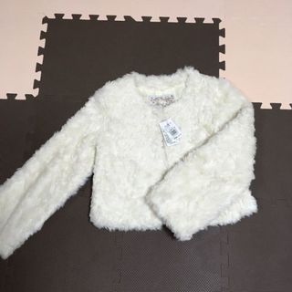 ピーチジョン(PEACH JOHN)の★新品★PJ★フェイクファーノーカラジャケット黒(ノーカラージャケット)