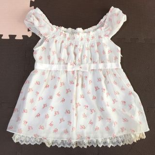 ミッシュマッシュ(MISCH MASCH)の★ミッシュマッシュ★花柄レース付きシフォントップス(その他)