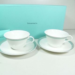 TIFFANY＆Co. プラチナ ブルーバンド カップ\u0026ソーサー 1客！