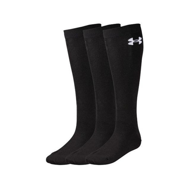 UNDER ARMOUR(アンダーアーマー)のアンダーアーマー野球３足組ソックス　黒27-29 スポーツ/アウトドアの野球(ウェア)の商品写真