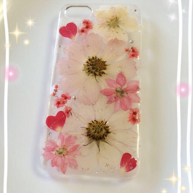 172☆お花いっぱいiPhoneケース⑦ スマホ/家電/カメラのスマホアクセサリー(モバイルケース/カバー)の商品写真