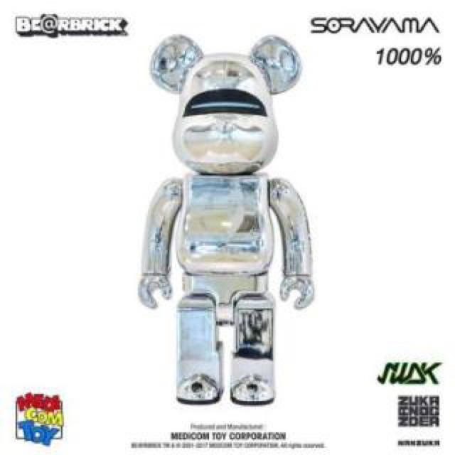 BE@RBRICK SORAYAMA 2G SILVER 1000% 空山基