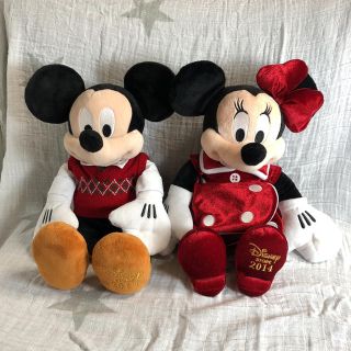 ミッキーマウス(ミッキーマウス)のディズニー Disney Store 2014 クリスマス限定ミッキー ミニー(ぬいぐるみ)